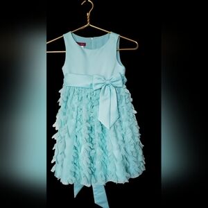 PRINCESS FAITH teal girls' dress Size 6.